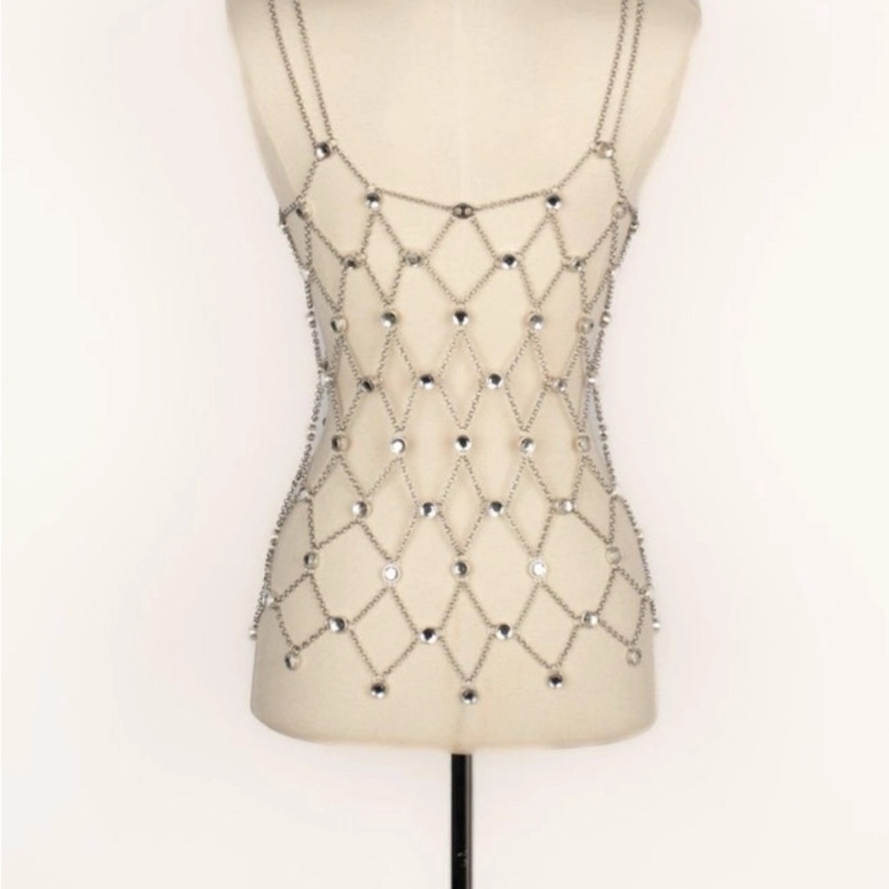 Silver Chain crystals Paco Rabanne - Picture 4 of 8
